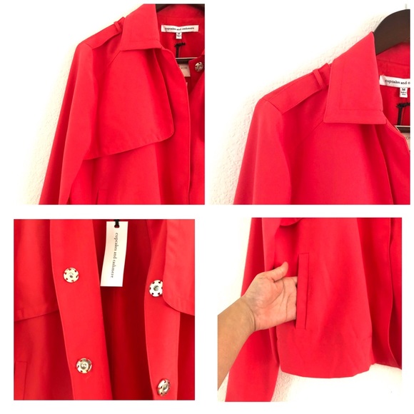 NWT Cupcakes And Cashmere Satin Crepe Jacket - Picture 7 of 8